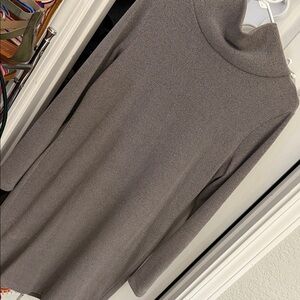 Banana Republic tan/Gray Turtleneck Sweater Dress
